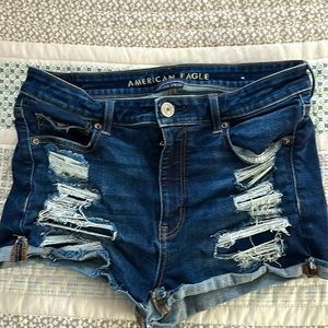 american eagle next level stretch jean shorts size 12